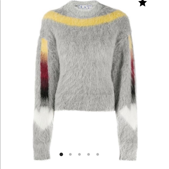 Off-White Tops - Off-White Arrow Brush Crewneck